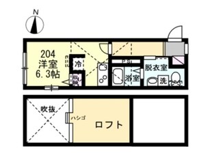 スピカ武蔵中原の物件間取画像